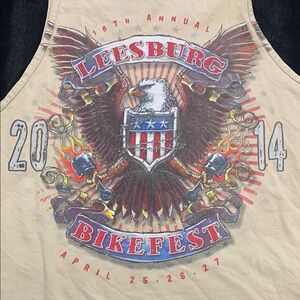 Leesburg Bikefest Tank Top - Beige